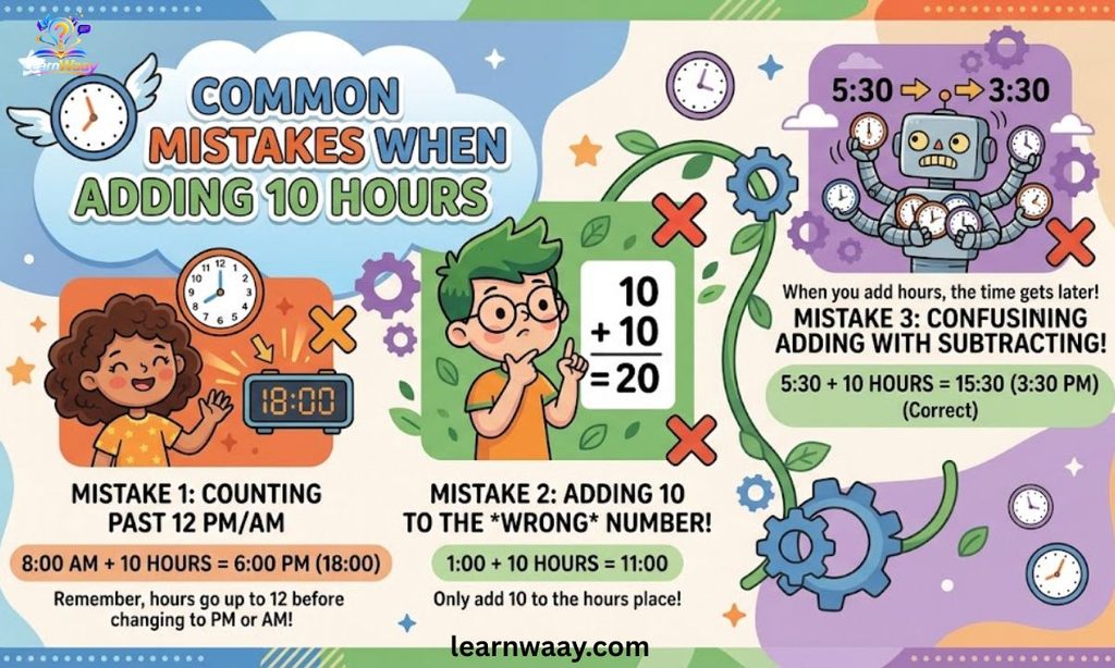 Common Mistakes When Adding 10 Hours