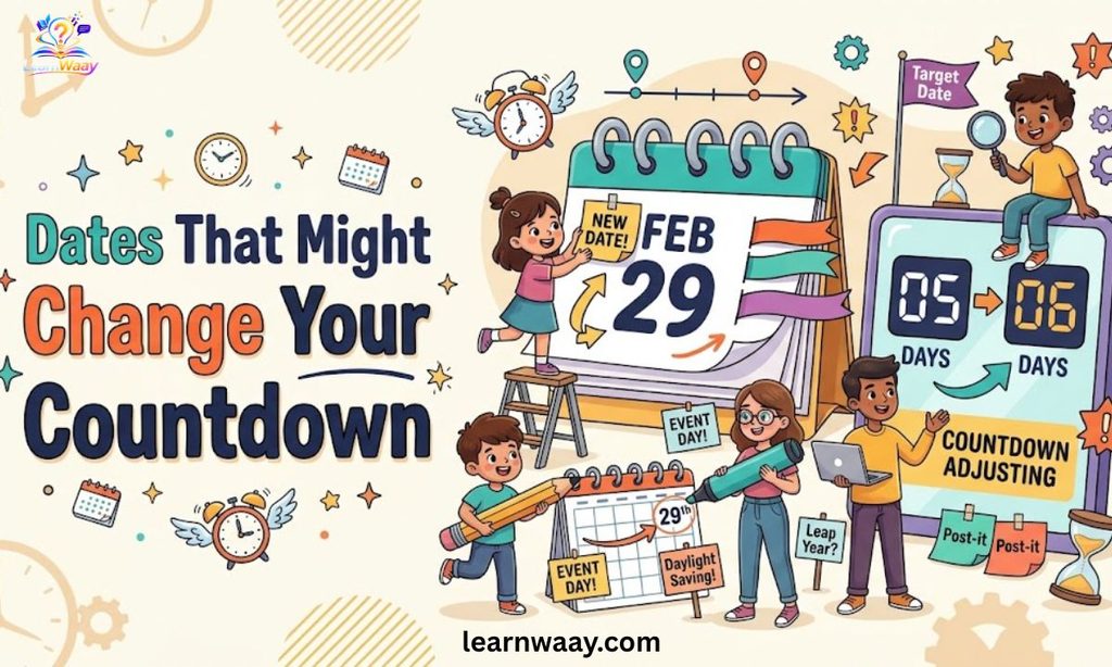 Dates That Might Change Your Countdown