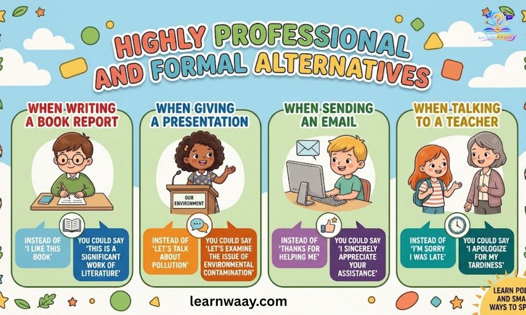 Highly Professional and Formal Alternatives