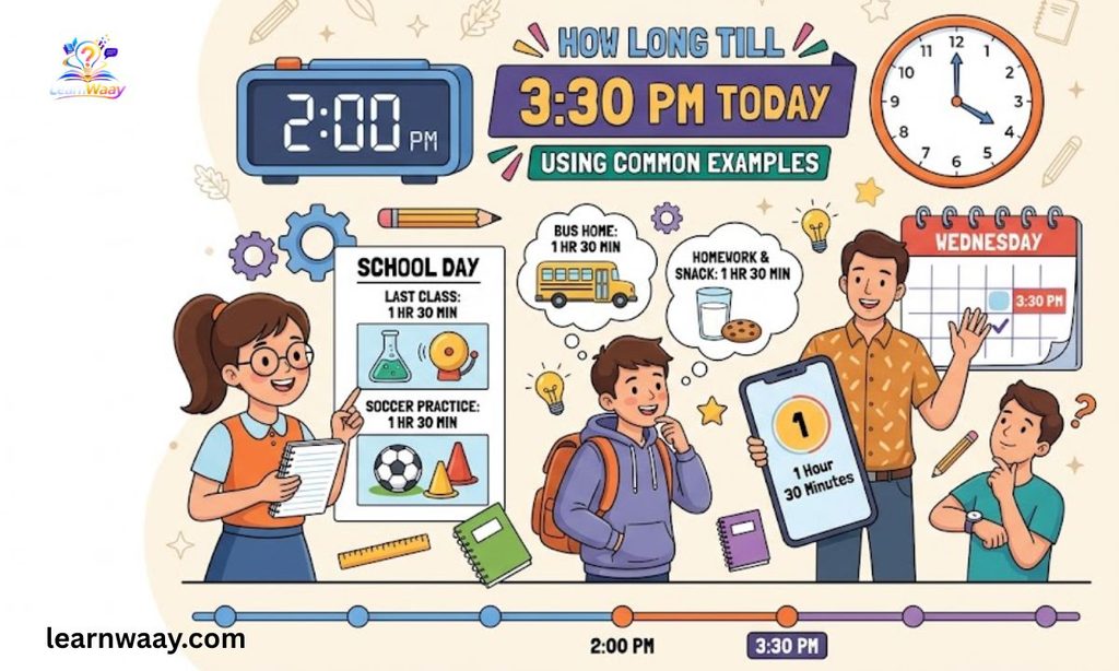 How Long till 3:30 PM Today Using Common Examples