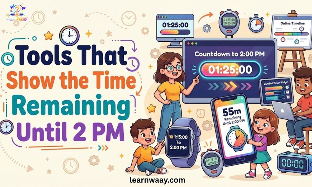 Tools That Show the Time Remaining Until 2 PM