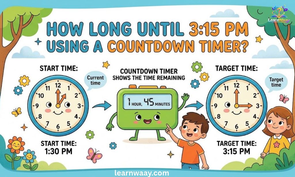How Long Until 3:15 PM Using a Countdown Timer