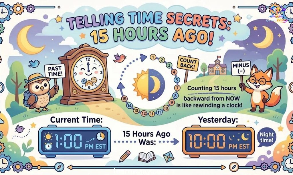 What Time Was It 15 Hours Ago EST
